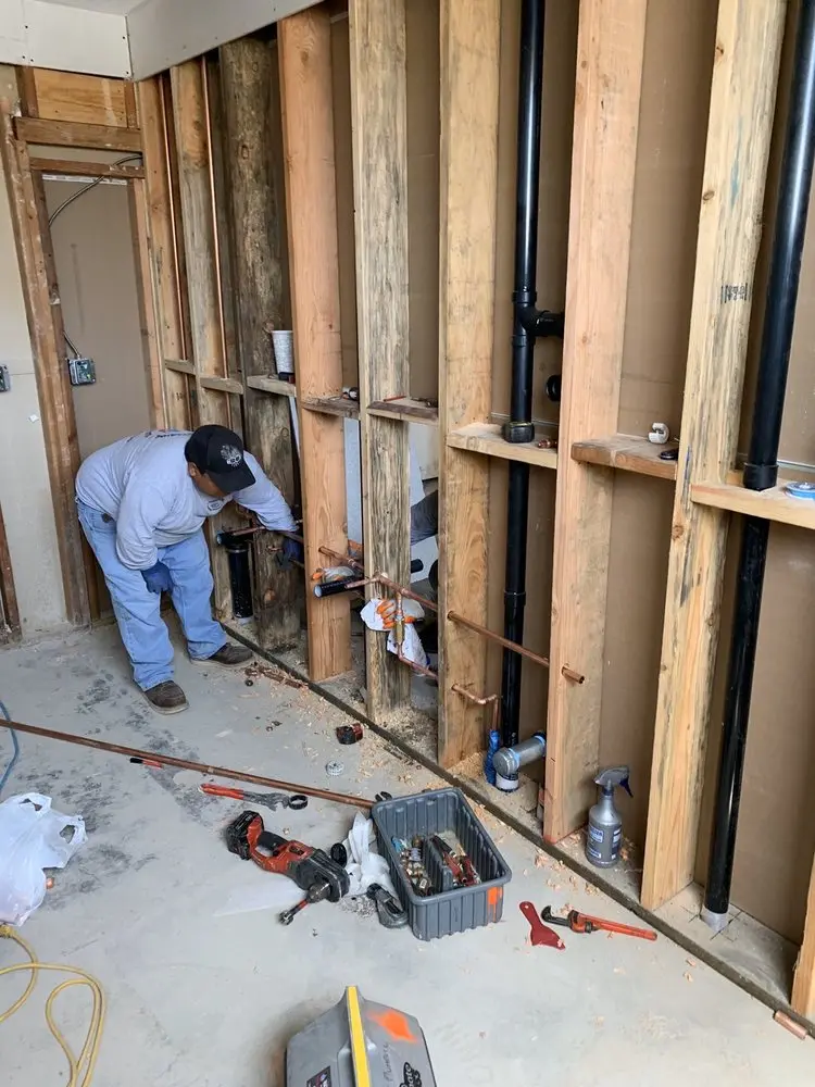 Commercial rough-in plumbing for Gas Line Repair in Turtle Bend